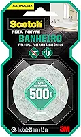 Scotch, 3M, Fixa Forte, Fita Dupla Face para Banheiro, 24mm x 1,5m