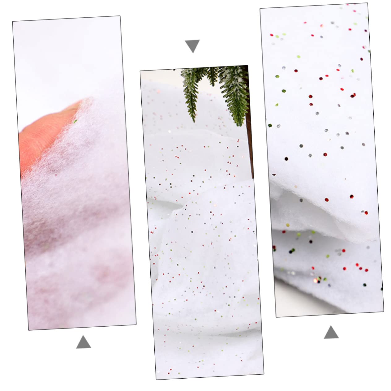 GOOHOCHY 1sheet Christmas Artificial Snow Carpet Holiday Fake Snow Decor for Festive Displays Photo Props Seasonal Decorations Material for Joyful Celebrations