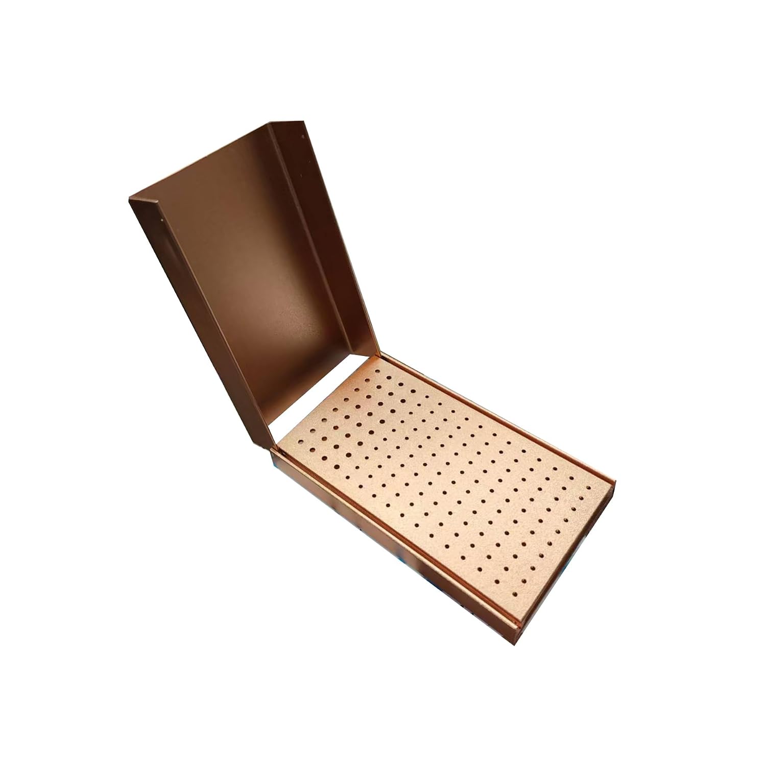 Dental Burs Holder Block Case for Diamond FG and CA Burs 152 Holes Golden