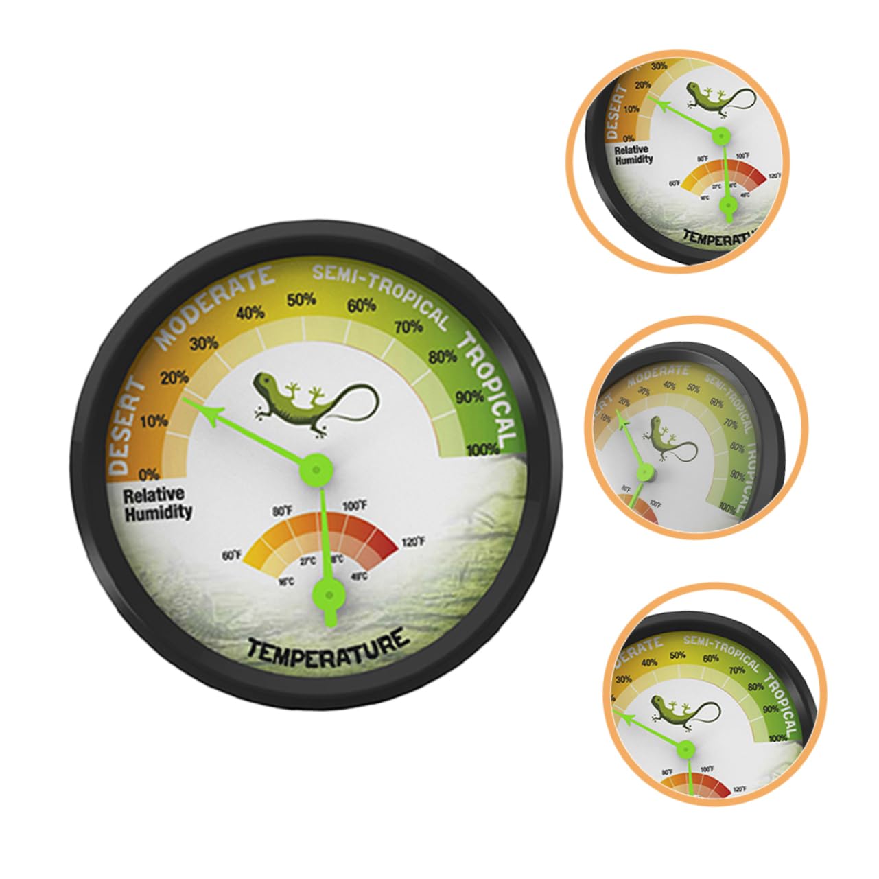 BCOATH Thermometer Reptile Humidity Gauge Digital Temperature Meters Reptile Thermometers