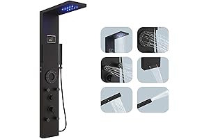 Hoimpro LED Shower Panel Tower: Indulge in an Enhanced Showering Experience