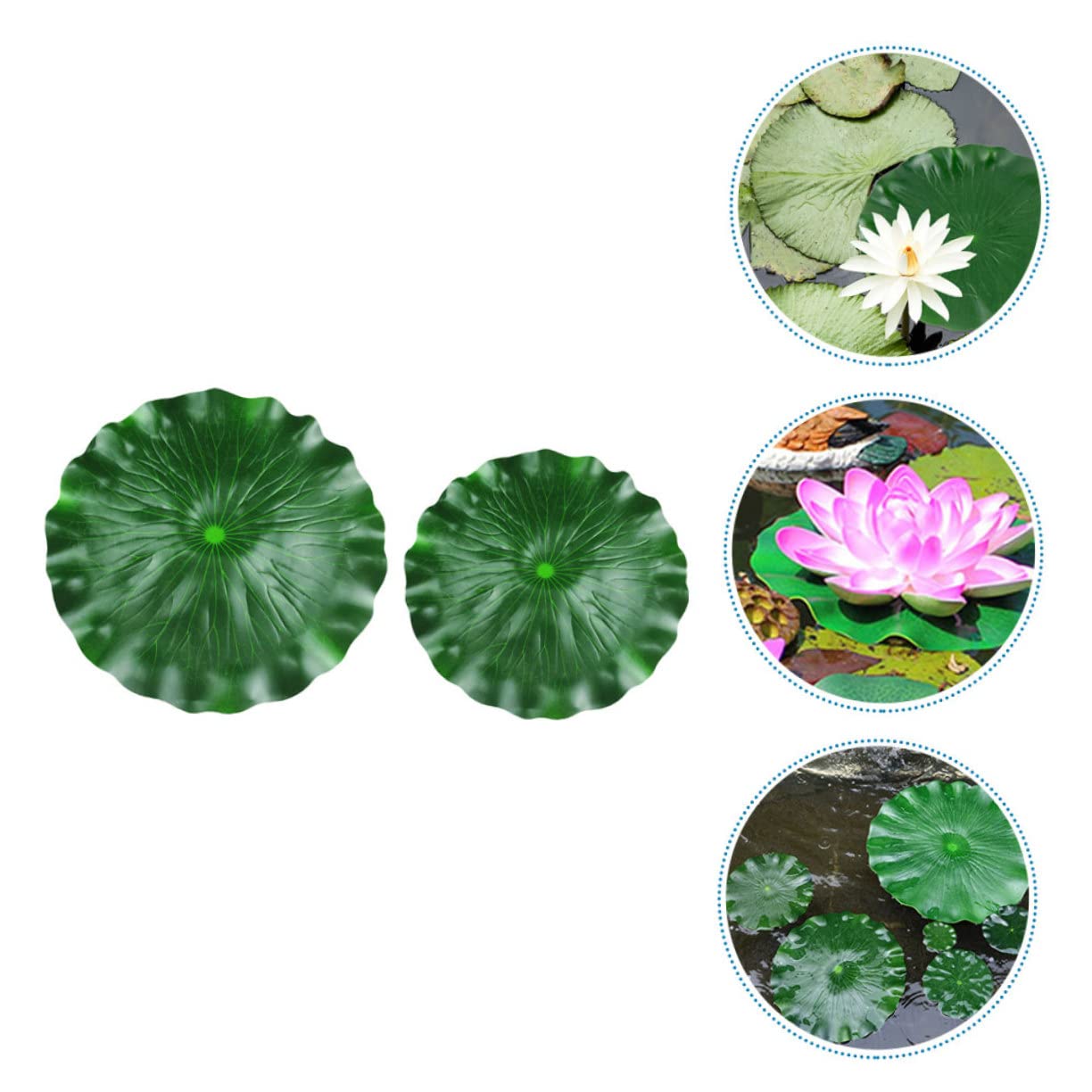 Happyyami 10piezas Artificiales Eva para Decoración De Estanques y Flotantes para y Diseño Natural