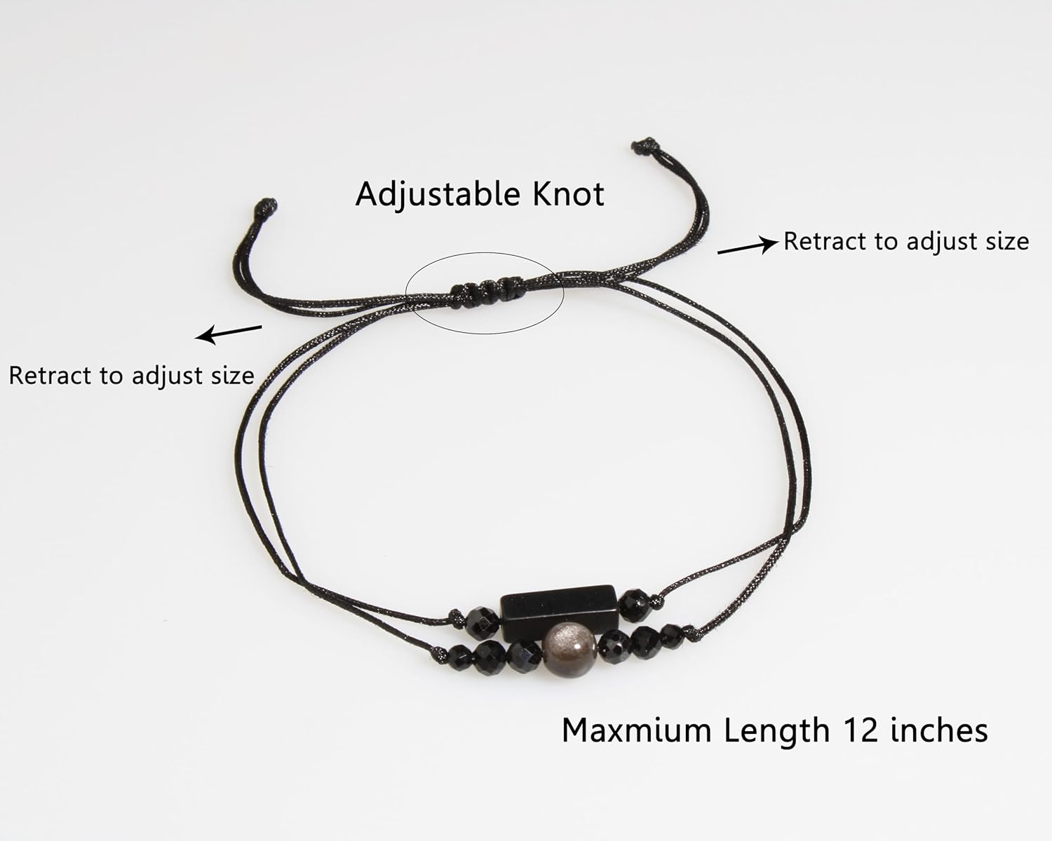 QqzsJewls Triple Protection Bracelets Negative Energy Blocker, Black Tourmaline and Obsidian Bracelets for Women Men, Gifts for Him Her - Image 6