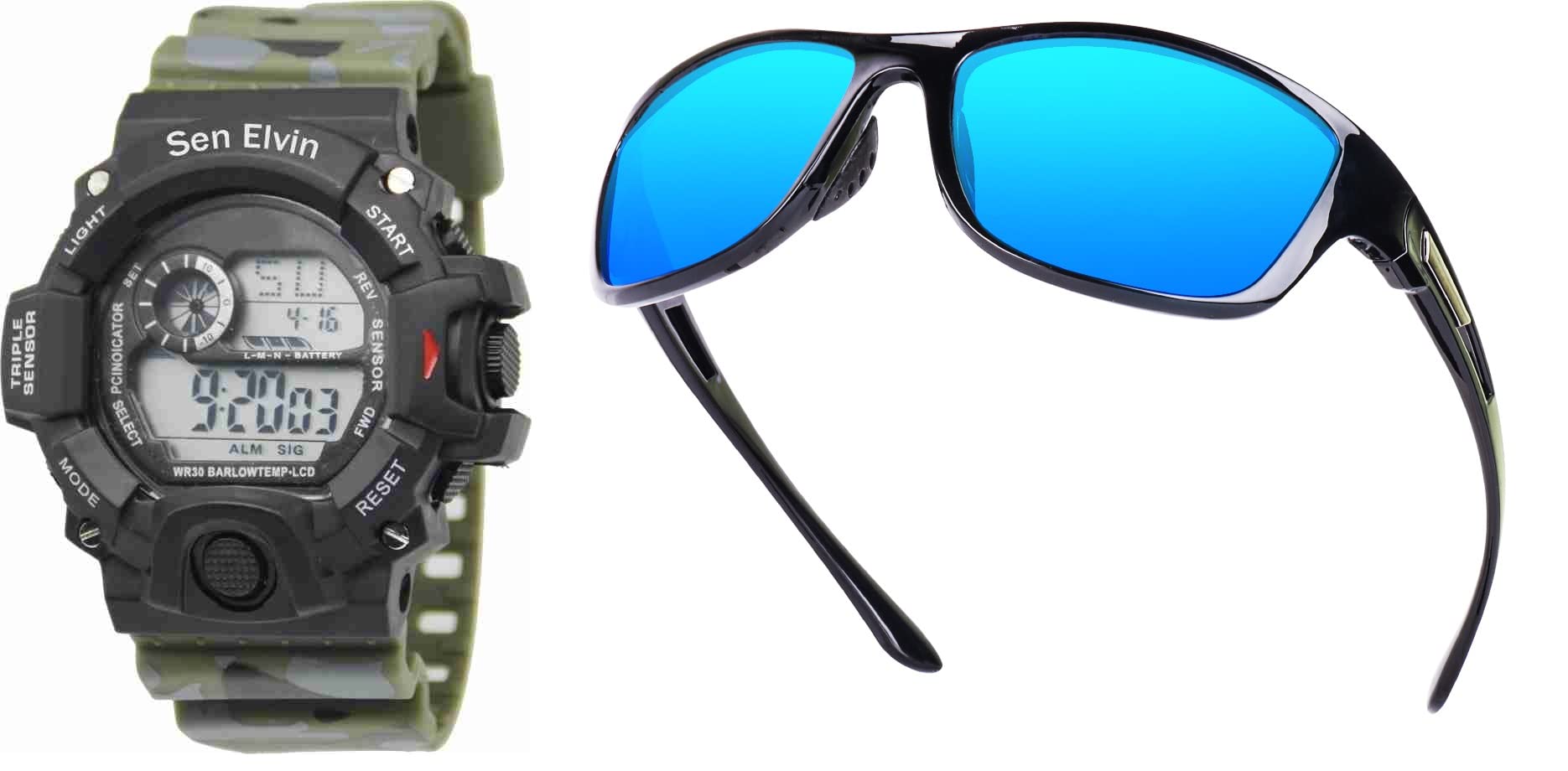 PIRASO Premium Brand-A Digital Watch Shockproof Multi-Functional AutomAutomatic 5 Color Army Strap Waterproof Digital Sports Watch for Mens Kids Watch for Boys Watch for Men Pack of 2 (B0C4FQHQ2S) Amazon Price History, Amazon Price Tracker
