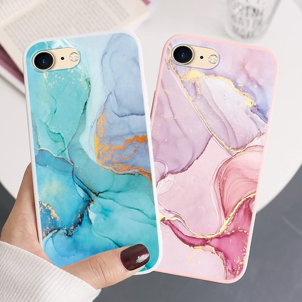 Yoedge Cover Compatibile con Apple iPhone XR 6,1, Bianca Silicone Morbido TPU Custodia con Disegni Cartoni, Ultra Sottile Antiscivolo Antiurto Protezione Case per iPhone XR - Orso 2