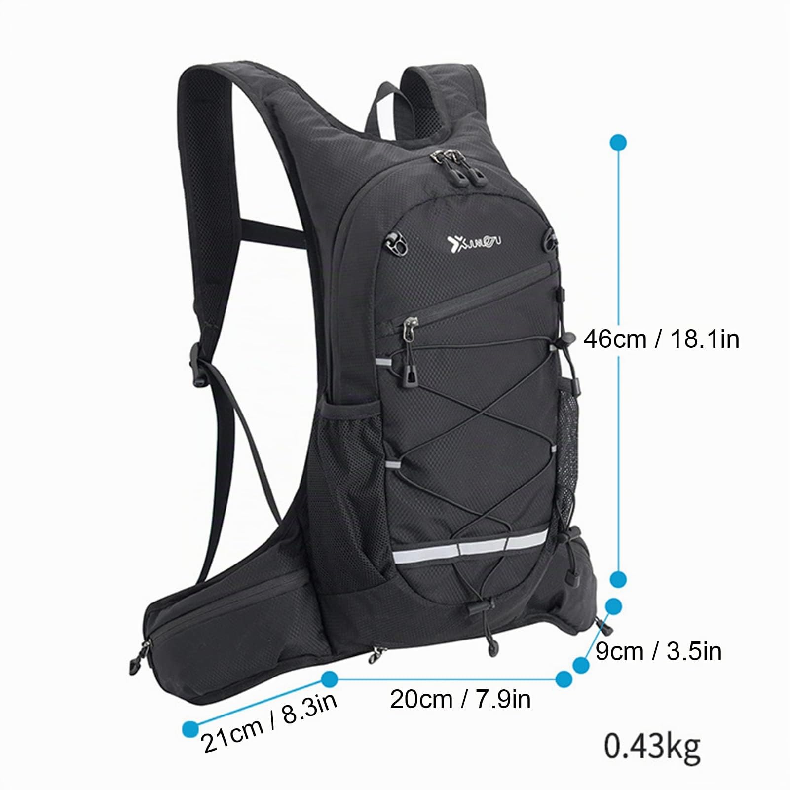 Lixada 8L Zaino da Ciclismo,Zaino da Bici Leggero Borsa da Viaggio per Sport all'Aria Aperta per Escursionismo, Ciclismo, Trekking, Campeggio e Maratona