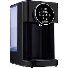 Cooks Professional Digital Hot Water Dispenser 2600W with 4L Tank | Energy Saving Fast Boil | Adjustable Dispense & Temperature | Boil Dry Protection | Descale Function & Water Filter | Black & Silver