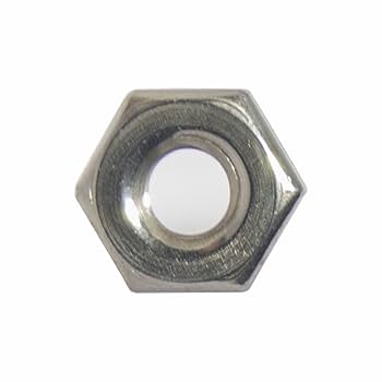 2-56 Machine Screw Hex Nuts Stainless Steel 18-8 Bright