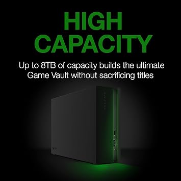 Seagate Game Drive Hub 8TB USB 3.2 Gen 1 External Hard Drive for Xbox, Black