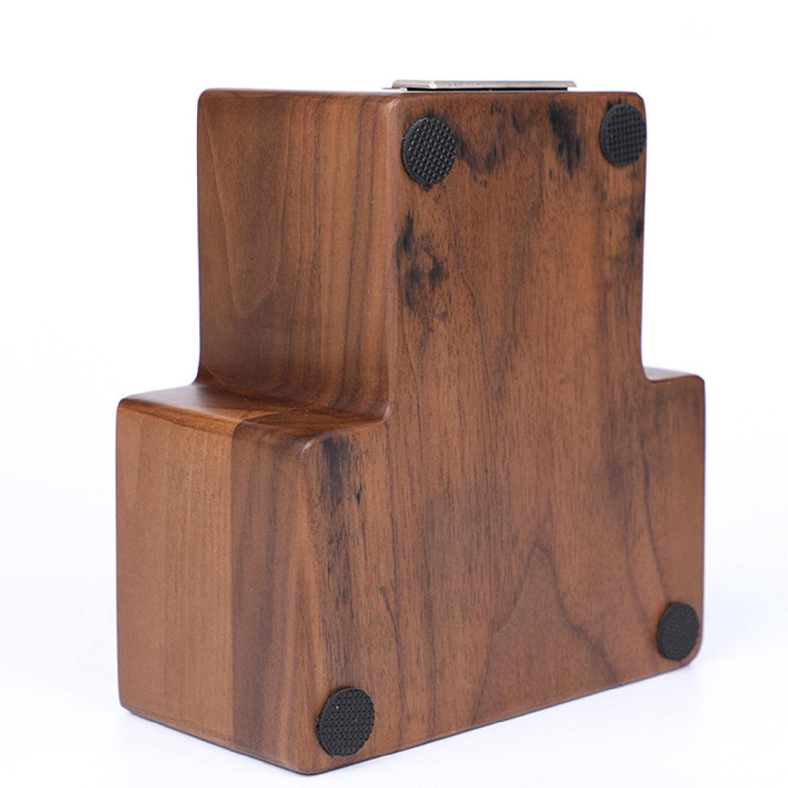 Porta Filtro Supporto Caffè Tamper Base Legno con Tre Alloggiamenti Antiscivolo in Silicone Adatto per Preparazione Espresso E Arte