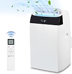 10000 BTU Portable Air Conditioner, 3-in-1 Mobile AC with Cooling Heating Dehumidifier & Fan, Quiet Operation, 24H Timer, Remote & LED Display, Cools 700 Sq.ft for Home Bedroom Office Apartment