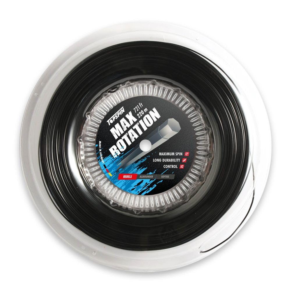 Topspin Tennissaite Max Rotation - 220m 'The Flying High' Tennis-Saite für Hohes Spin-Potenzial