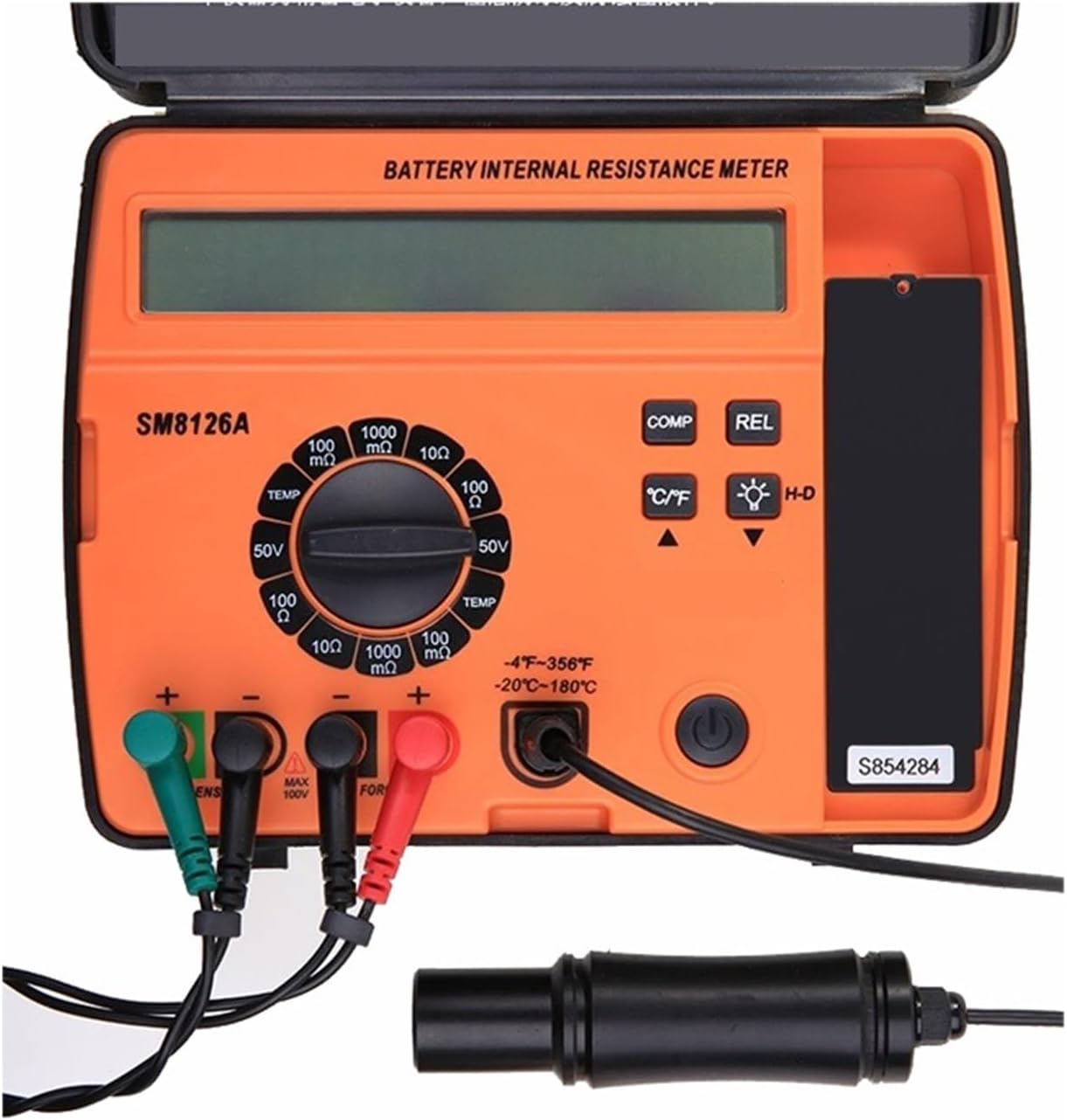 Battery Tester, Sine Wave Battery Internal Resistance Detector Monitor The Battery Temperature Battery Tester