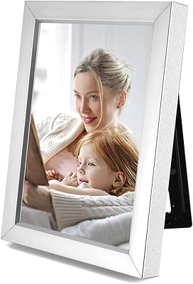 SUPLEDCK 5x7 Picture Frame Personalized 20S Voice Recordable Picture Frame, Metal Recordable Photo Frame,Wall & Tabletop, ...