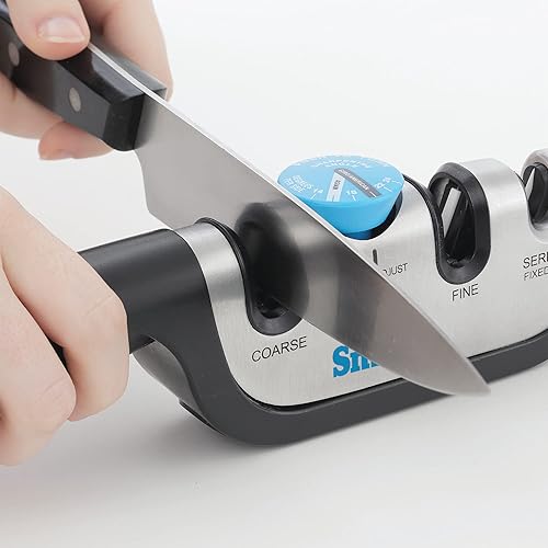 Vista 15 de Smith 's 50264 afilador de cuchillos manual ajustable.