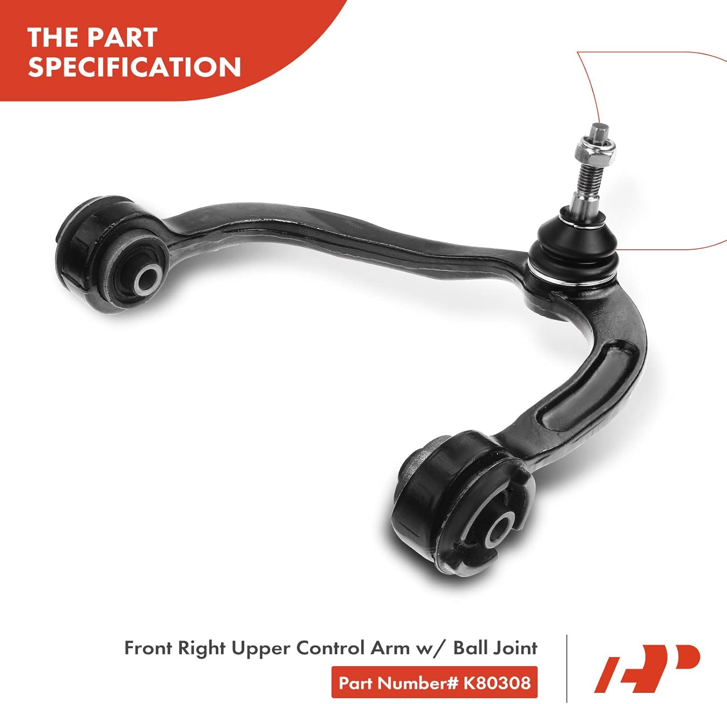 A-Premium 6Pcs Front Suspension Kit, Upper & Lower Control Arm, Sway Bar Link, Compatible with Ford F-150 2005-2008, Lincoln Mark LT 2006-2008, RWD Only