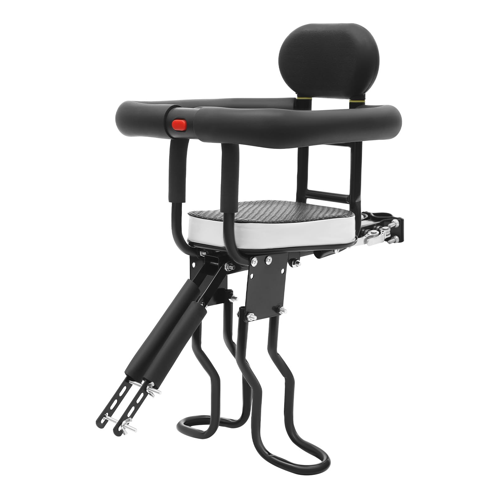 Siège de vélo pour enfant avant, siège enfant avant – Fixation en deux points pour la stabilité, réglable et amovible, grande capacité de charge jusqu'à 80 kg, pour les enfants de 1 à 5 ans