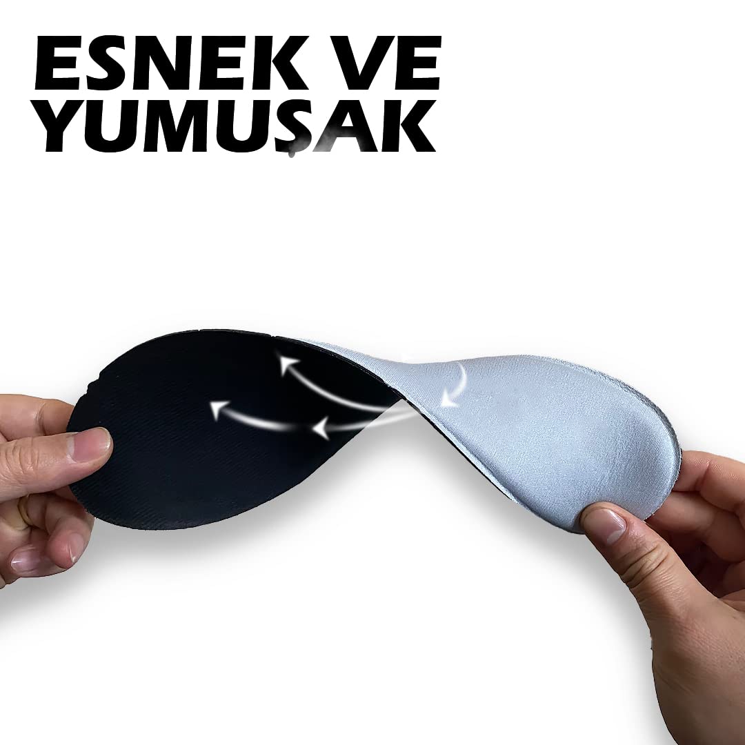 Active Team - Extra Konforlu Spor Ayakkabı ve Sneakers Tabanlığı, Günlük Hafıızalı Memory Foam Sünger Yumuşak Ayakkabı İç Tabanlık (Gri, 40)