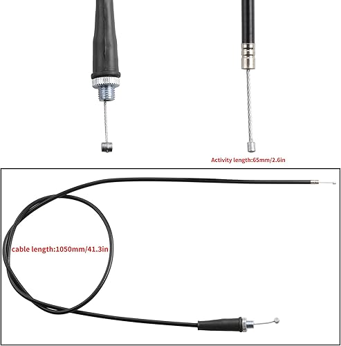 Miniatura 5 de Nuevo conjunto de acelerador de pulgar y cable de acelerador de 41.339 in compatible con YAMAHA RAPTOR 350 660 700 TT03 TODOS LOS AÑOS