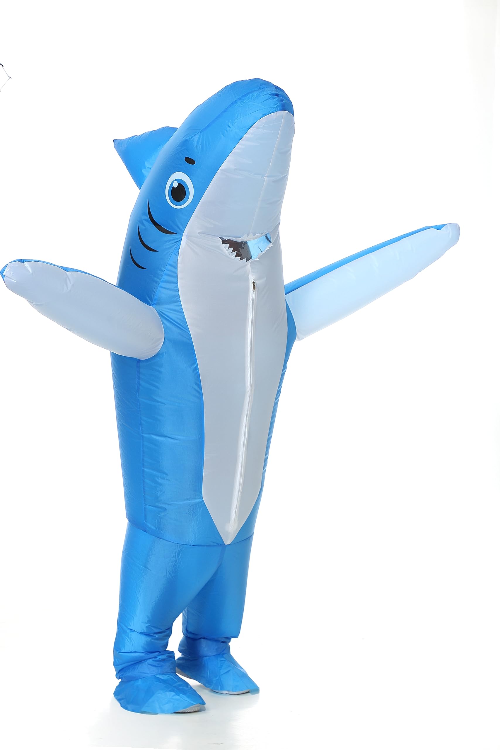 Inflatable Shark Costume for Adult Air Blow Up Halloween Party Costume Animal Costume for Festival Cosplay Party
