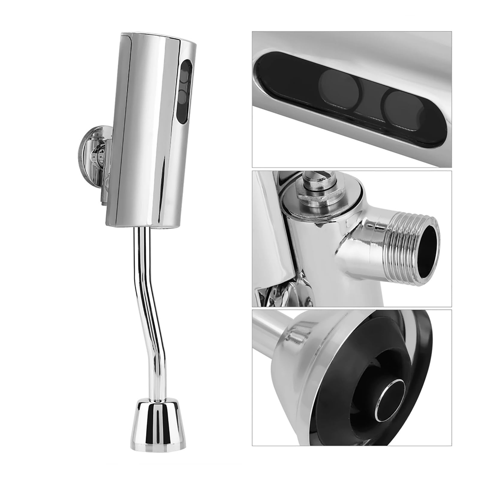 Fluxómetro manual para inodoro Válvula De Descarga For Urinario, Inodoro Baño, Montaje En Pared, Sensor Automático, Sin Contacto