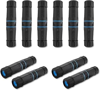 10 PCS IP68 Waterproof RJ45 Coupler, Shielded Pure Copper Waterproof Ethernet Coupler, IP68 Waterproof Ethernet Outdoor LAN Cable Connector for Cat5, Cat5e/Cat6/Cat7/Cat8 Ethernet Cable ( Female)