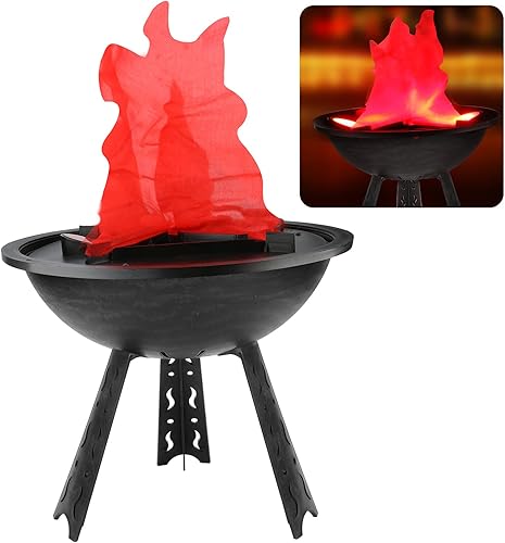 Globalstore Luz LED 3D con efecto de llamas falsas, lámpara de fogata falsa eléctrica de 110 V, lámpara de mesa de llama parpadeante artificial,