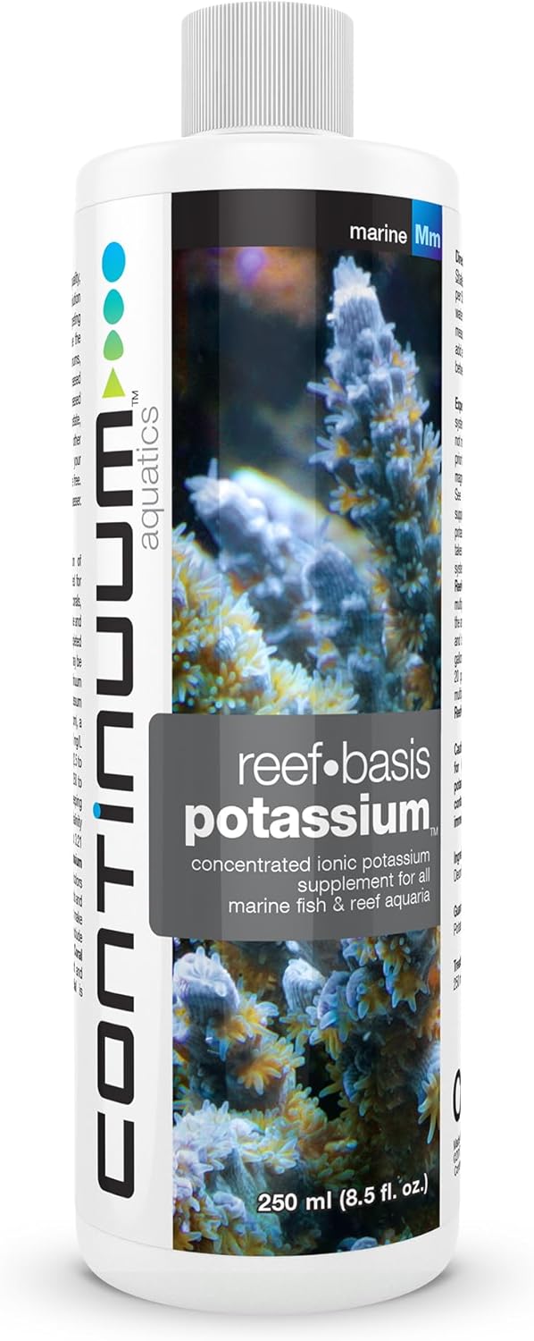 Continuum Aquatics Reef Basis Potassium - Concentrated Ionic Potassium Supplement for All Marine Fish & Reef Aquaria, 20 Liter