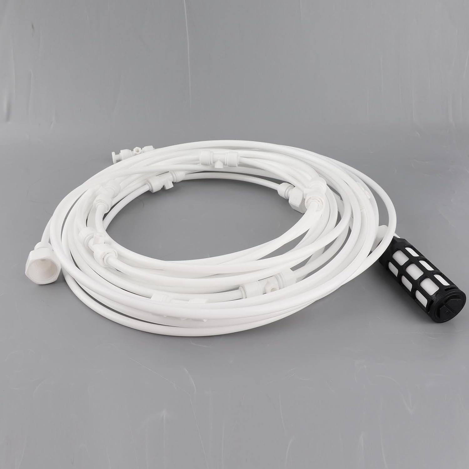Dpofirs Outdoor Misting System, Garden Mist Hose Kit Efficient for Patio (White)
