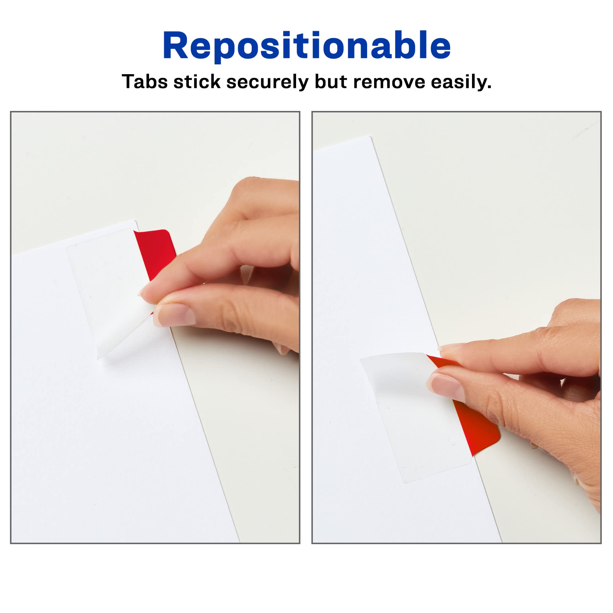 Avery UltraTabs Repositionable Tabs, 2 X 1.5 Inches - Multi-Use For Labeling & Organizing