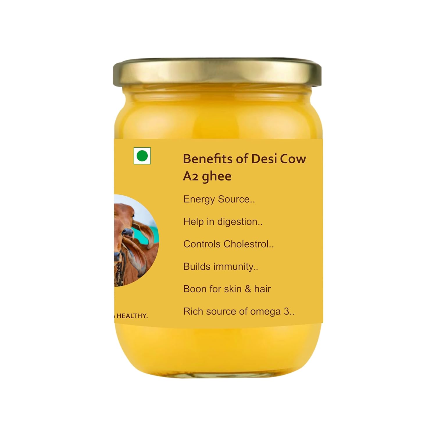 NUTRIFARM Pahadi Cow Ghee 500 ml