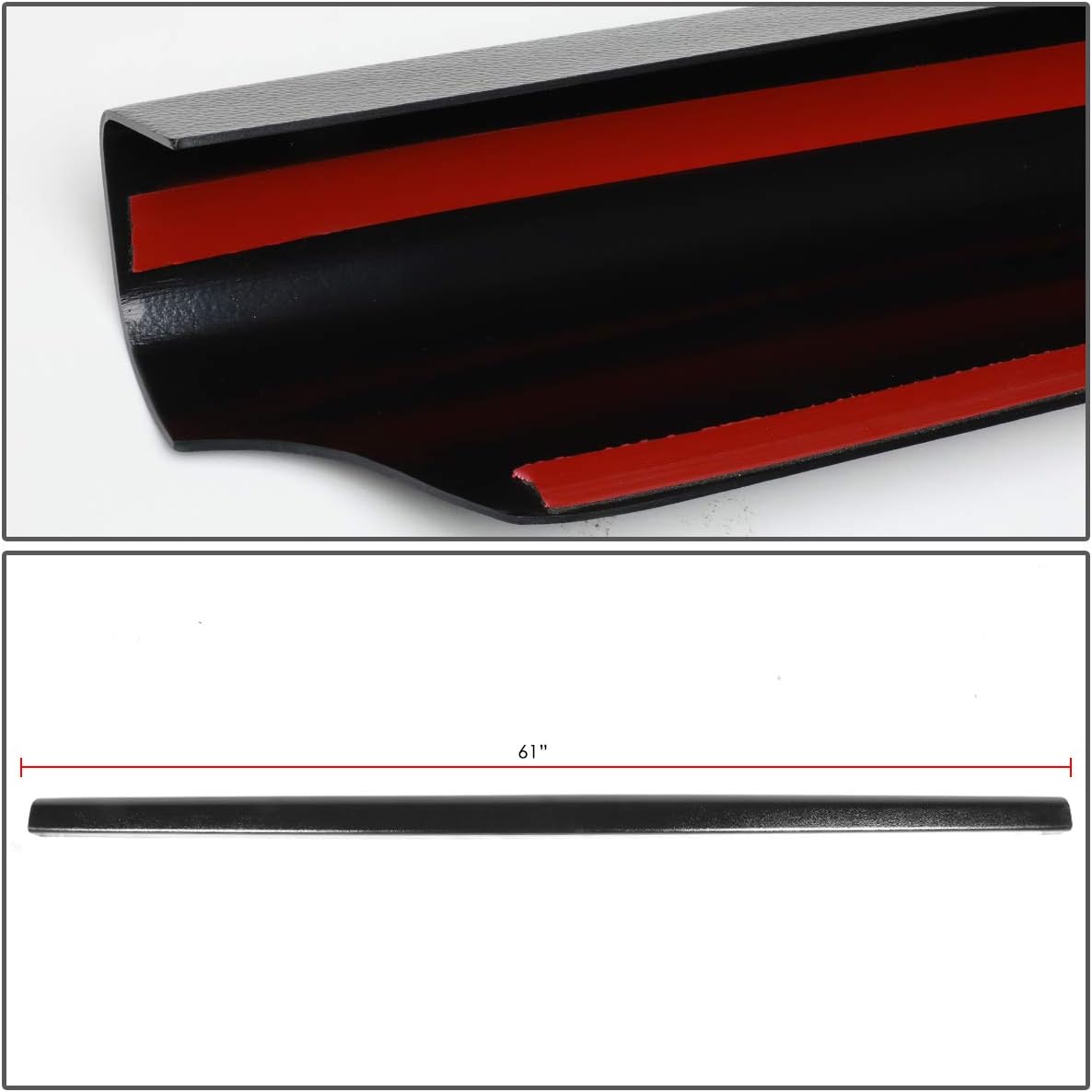 Auto Dynasty Truck Bed End Rear Tail Gate Cap Molding Trim Compatible with Chevy Silverado GMC Sierra Styleside 99-07