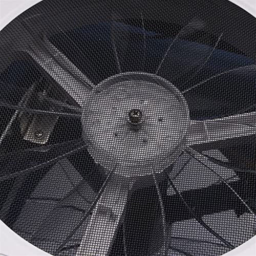 Ventilador de Techo para RV Ventilación de Techo, Ventilador de Escape Reversible para Caravana, Ventilador de Ventilación de Aire de Bajo Ruido para RV con Tapa Semitransparente de 14" y LED miniatura 4