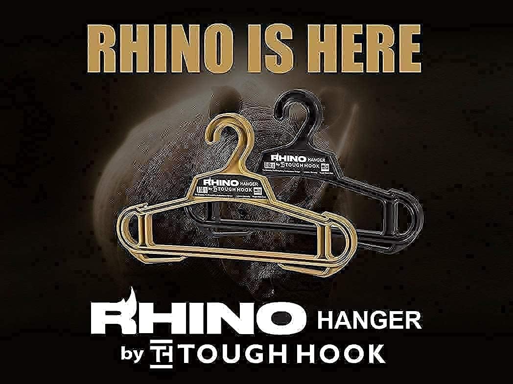 Rhino Hanger Multi Pack Set of 2 Black and Tan |USA Made