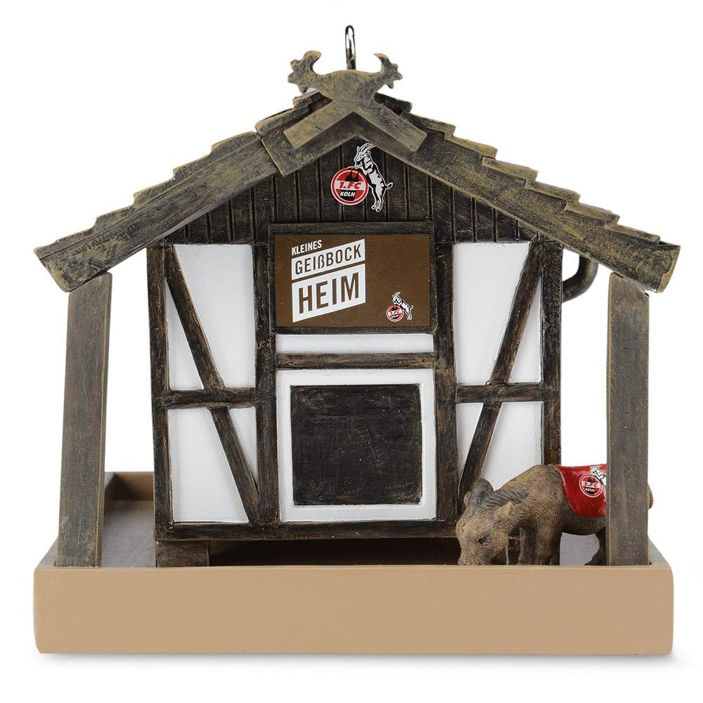 1. FC Köln Vogelhaus - Kleines Geißbockheim - Futterstation, Futterhaus - Plus Lesezeichen I Love Köln