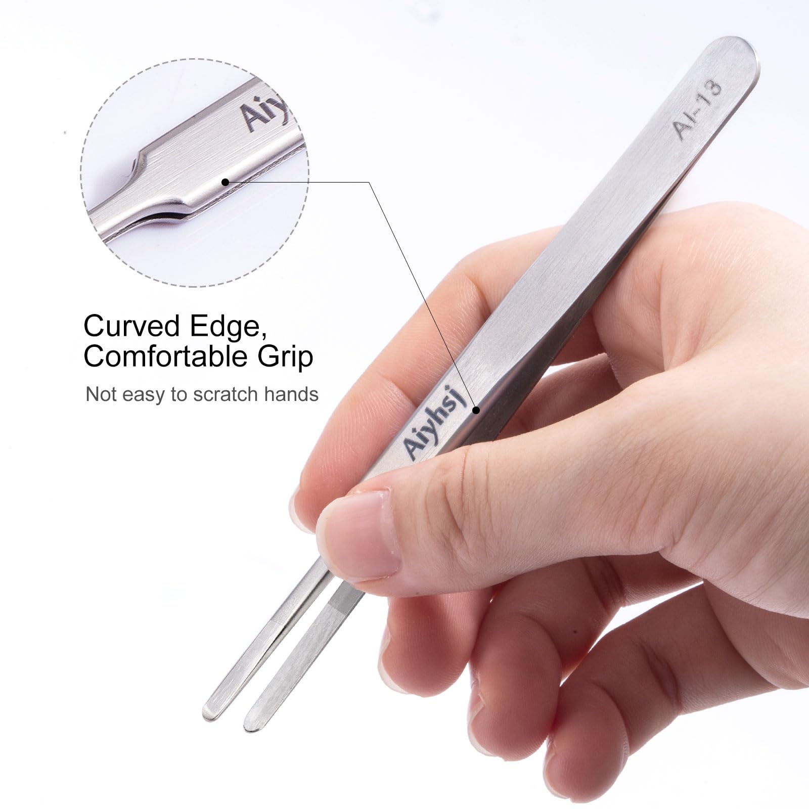 3PCS Precision Tweezers Set, Upgraded High-end Stainless Steel Tweezer — Amazon image 4