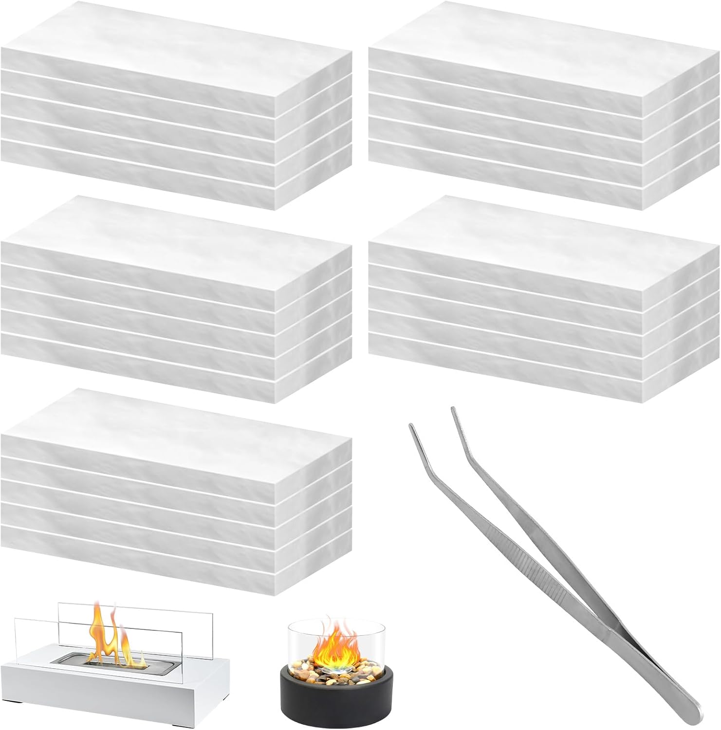 Lconvicely Ceramic Wool Wicks for Tabletop Fire Pits: Double Burn Time for Cozy Backyard Patios