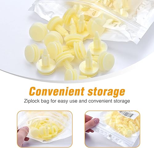 Miniatura 4 de GOOACC 50 clips de nailon para puerta delantera para GM 10153057 Chevy Buick GMC Jimmy Pontiac Grand Prix 0.315 in agujero