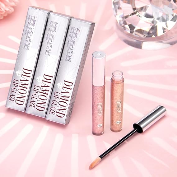 Metallic Lipstick Set, 3 PCS Lipgloss Glitter Silver Gold Pink Matt Metallic Lipstick Set Liquid Shiny Lipstick Lipgloss Liquid Lipstick Pink Champagne Shine Punk Makeup (3 Pcs)