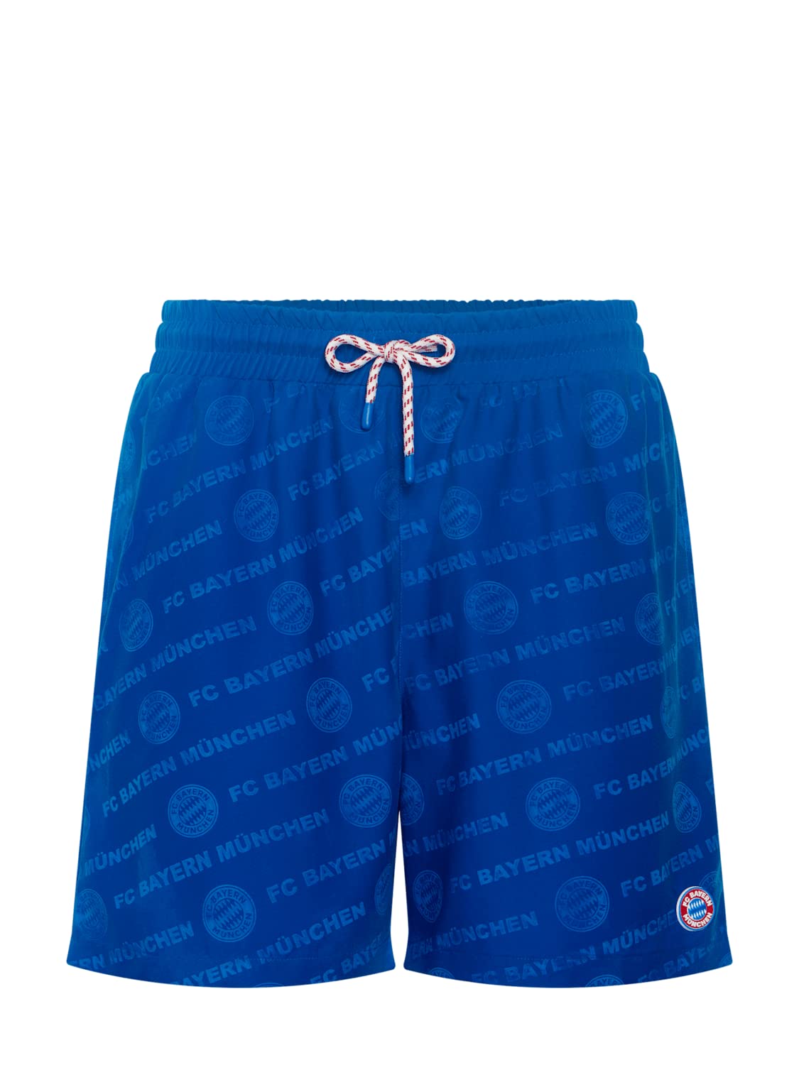 FC Bayern München Kinder Badeshort BLAU - Reactive Mia san Mia - Badehose wechselt Muster bei Nässe