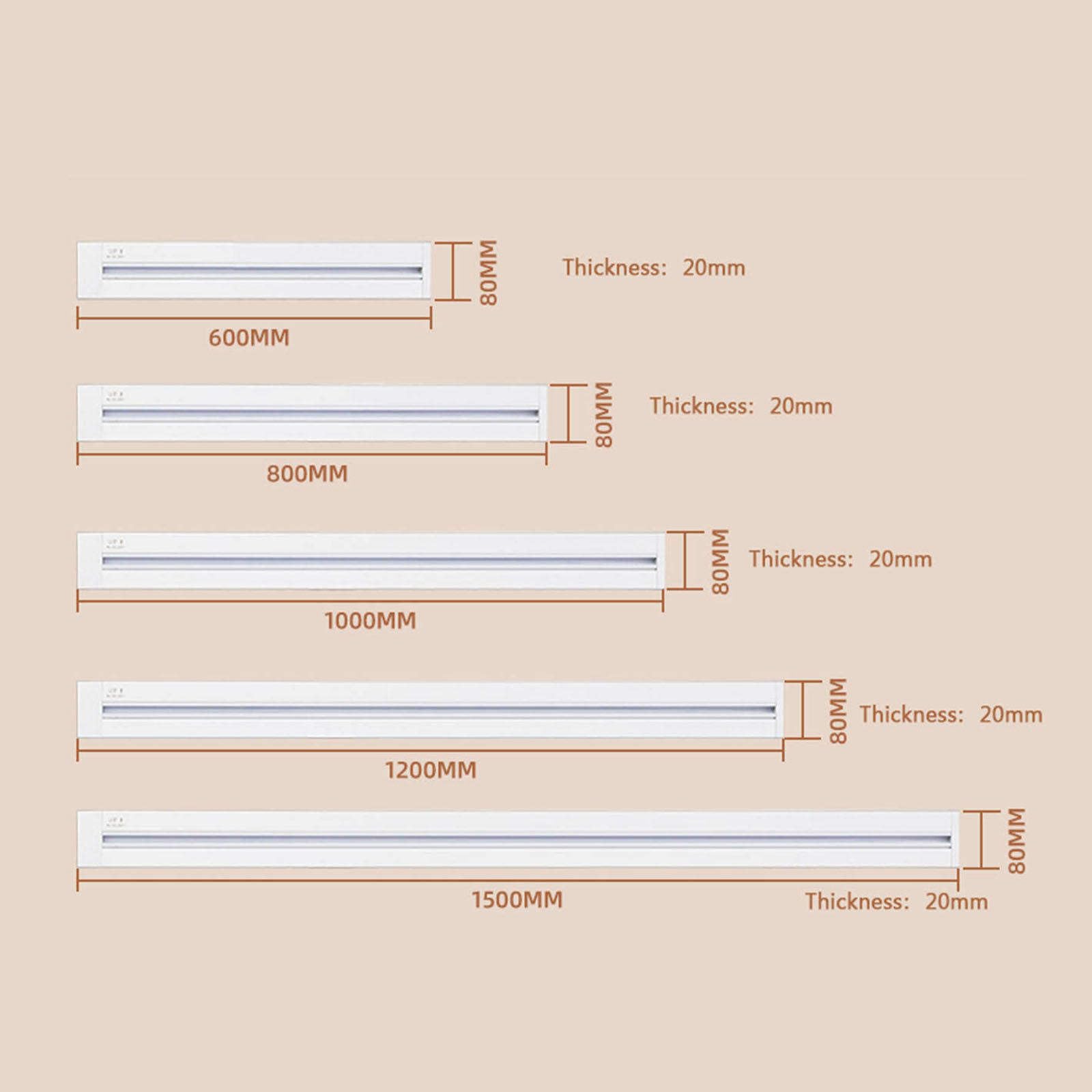 Listwy zasilające Wielofunkcyjne gniazdo szynowe, ruchome domowe, z oświetleniem, elastyczna konstrukcja Nadaje się do biura, hotelu, domu(White,40CM)
