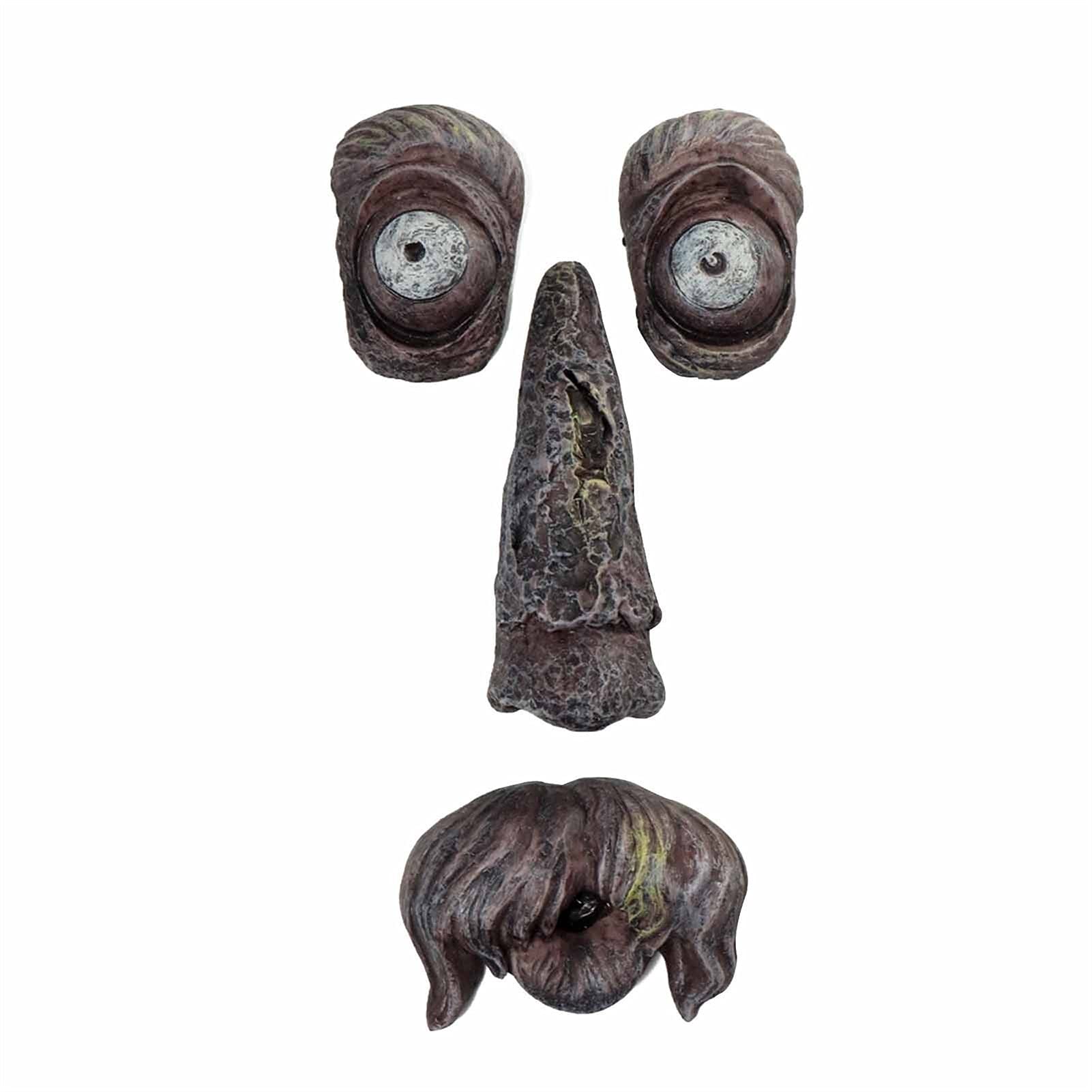 XXXXW Garden Sculpture Old Man Tree Hugger Garden Peeker Yard Art Outdoor Tree Funny Old Man Face Sculpture Whimsical Tree Face Garden Decoration Gardening Gifts (Color : Silver)