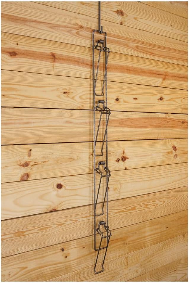 EASY-UP Pro Fold Down Hat Can Rack | Portable & Space-Saving | Ideal for Equestrian Enthusiasts | 7-Year Warranty | Keeps Hats Safe at Barns & Shows | Color Gray