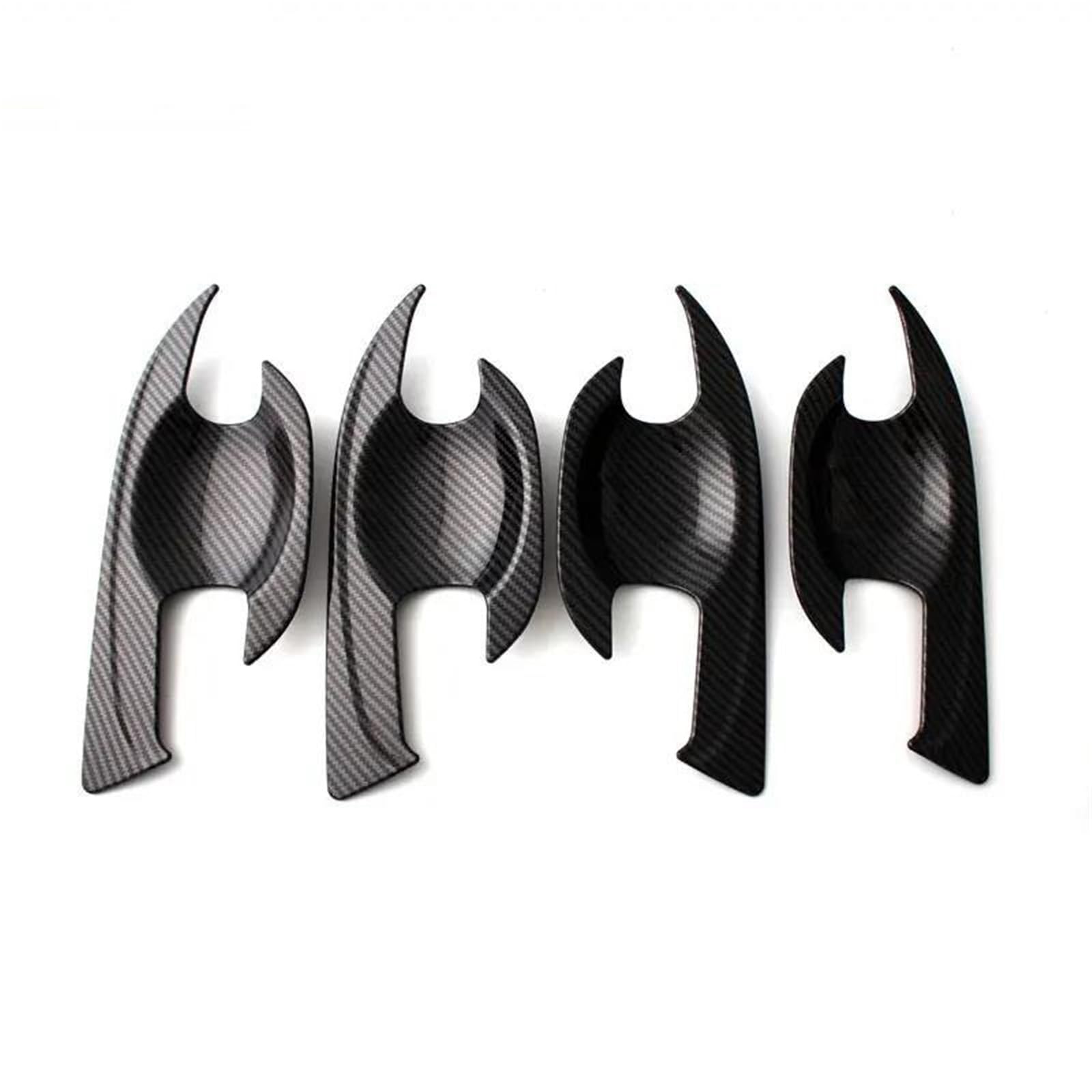 ZAPORA Car Door Insert Handle Bowl Cover Accessories for Nissan for Navara for Np300 for Frontier 2014-2021(Carbon)