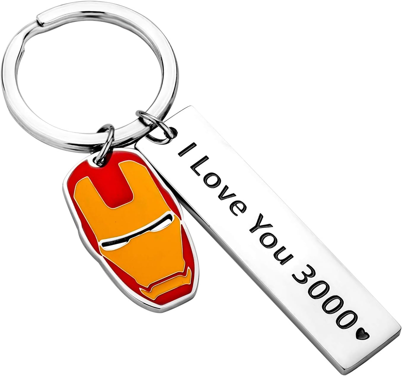 I Love You 3000 Keychain Iron Man Avengers Keychain Inspire Gift for Wife Girlfriend Boyfriend Husband Avenger Fan