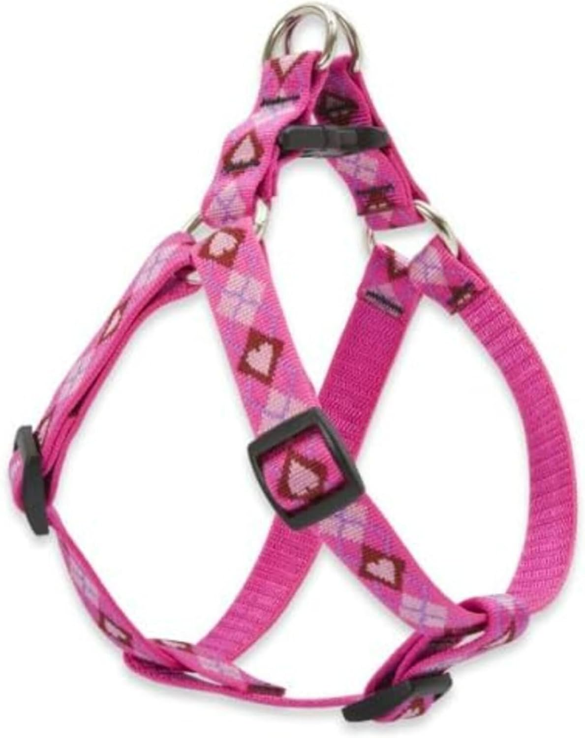 LupinePet Originals 3/4" Puppy Love 20-30" Step In Harness for Medium Dogs