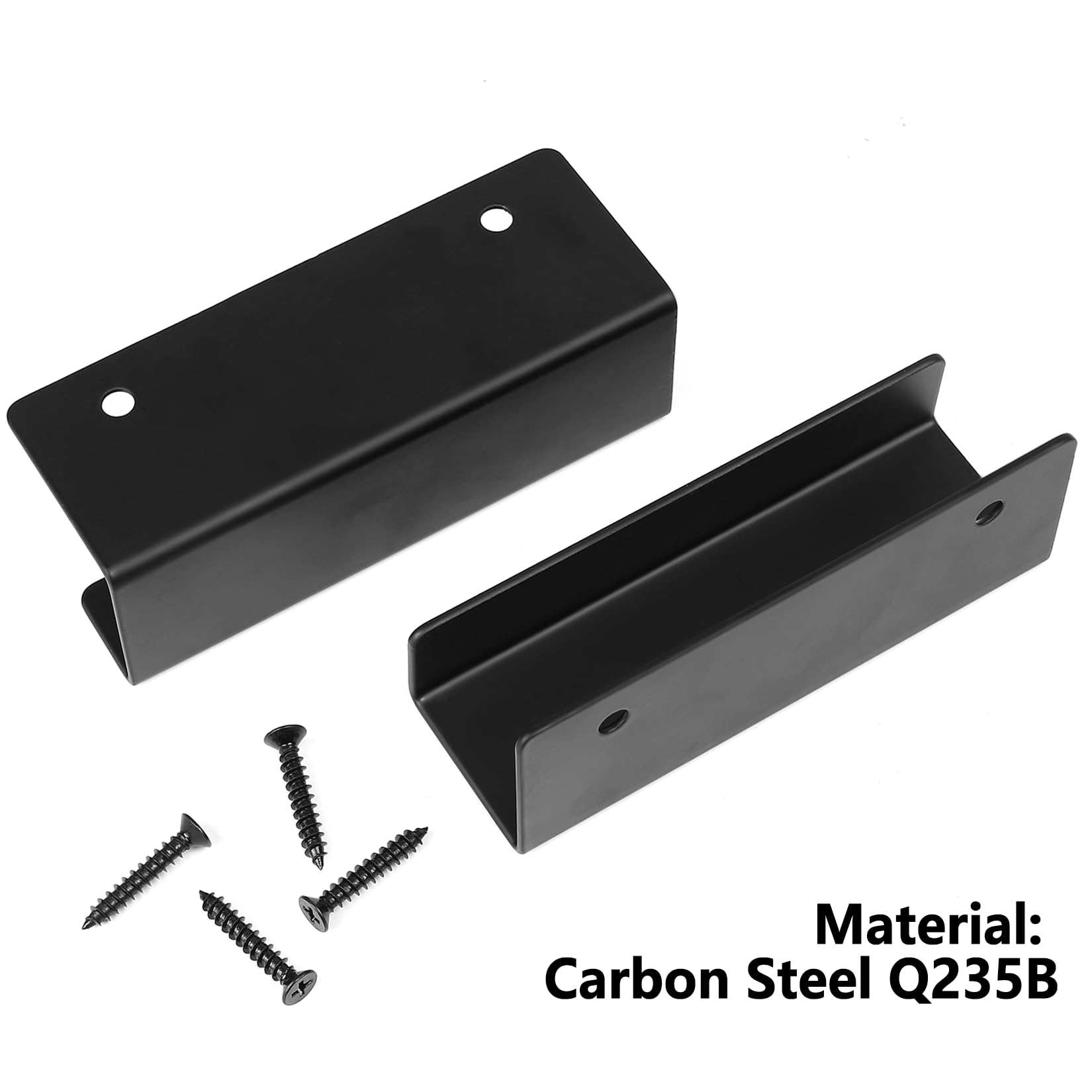 Soportes Robustos de Pared en U, 2 Piezas de Soportes Murales de 125mm para Azulejos de Cerámica, Soportes de Metal para Herramientas de Cocina, Baño, Garaje
