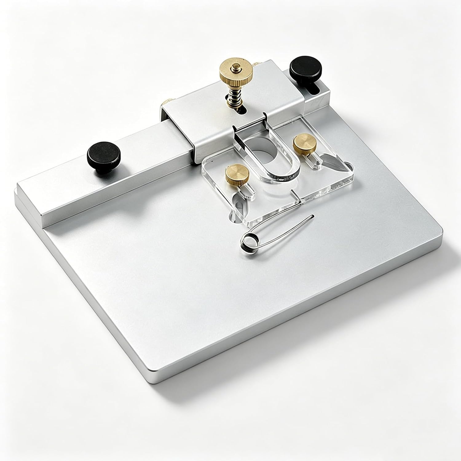 YXZQLOZ Guitar Binding Trimming Jig, Adjustable Luthier Tool, Aluminum Alloy Material, for Acoustic/Electric Guitar Building and Repair