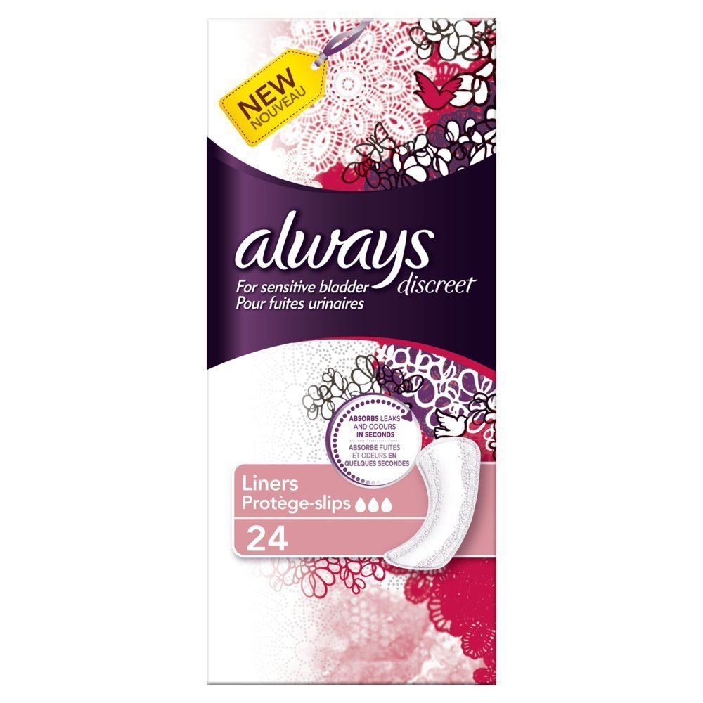 Always Discreet Liners Incontinence pads - Pack of 24