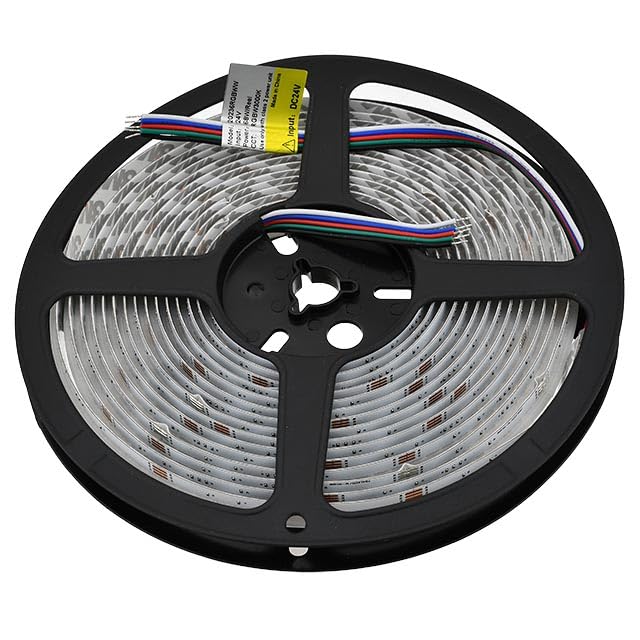 Tira LED flexible RGB y blanco cálido 16.4 pies 24V 68W miniatura 2
